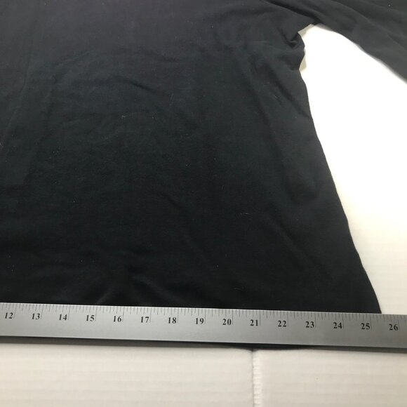 Quaker Factory Women's 1X Top Black Pink Sequins Trim 3/4 Sleeve Preowned - Picture 8 of 11